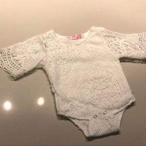 Baby girl laced bodysuit